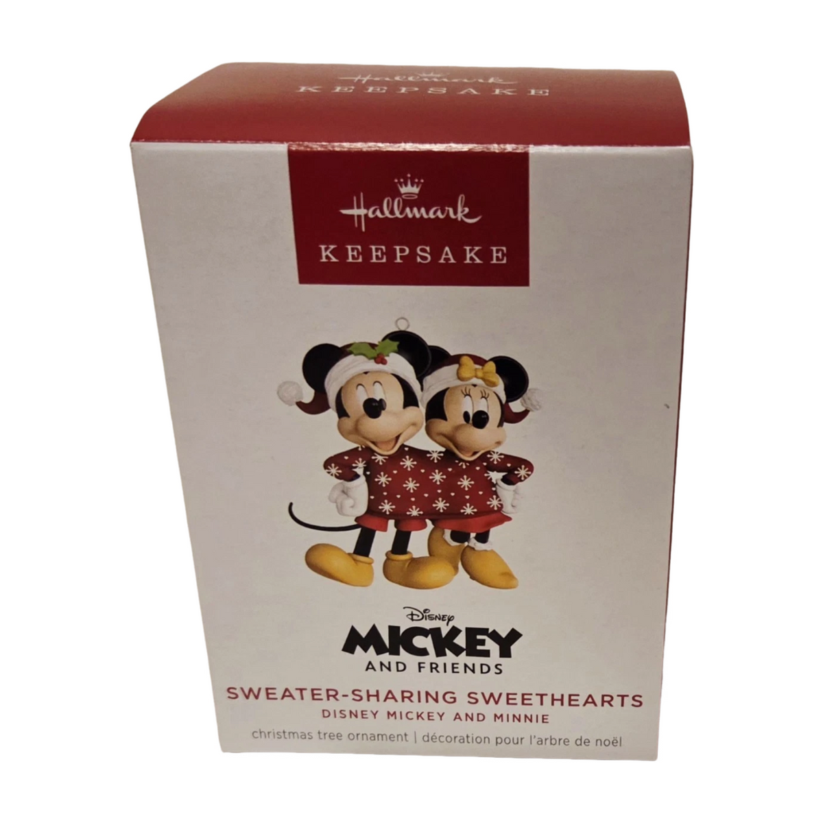 2025 Sweater-Sharing Sweethearts (Disney Mickey Mouse and Disney Minnie Mouse) QXD7152 Hallmark Ornament QXD7152 Image2