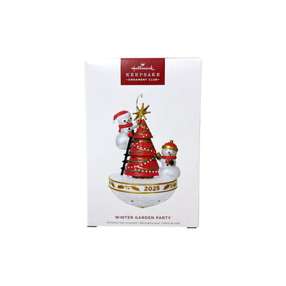 2025 Winter Garden Party (Snowmen) Hallmark Ornament QDB2455 Image2