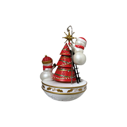 2025 Winter Garden Party (Snowmen) Hallmark Ornament QDB2455 Image3