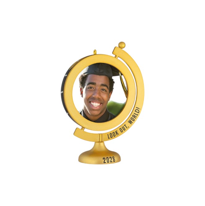 2026 Look Out, World! 2026 - Photo Frame Hallmark Ornament QHX3173 Image1
