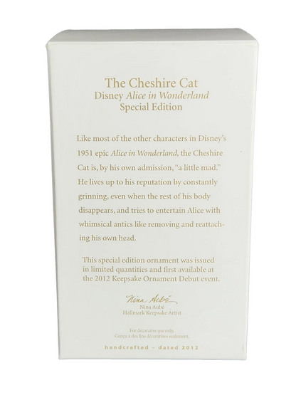 2012 The Cheshire Cat Hallmark Ornament (Alice in Wonderland) QXE3011
