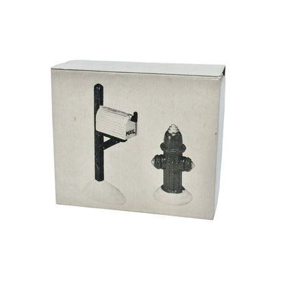 Vintage Mail Box / Fire Hydrant (Set of 2) (Department 56) 1321174