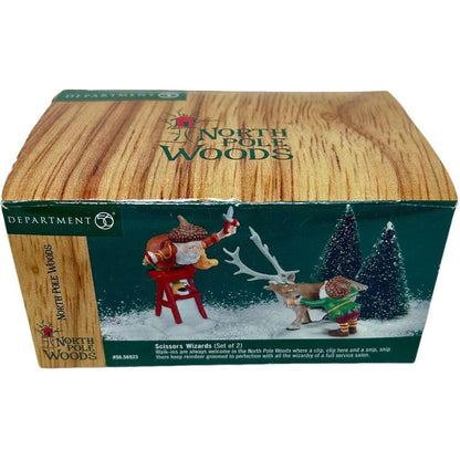 2000 North Pole Woods – Scissors Wizards (Set of 2) – Department 56 – Item #56923