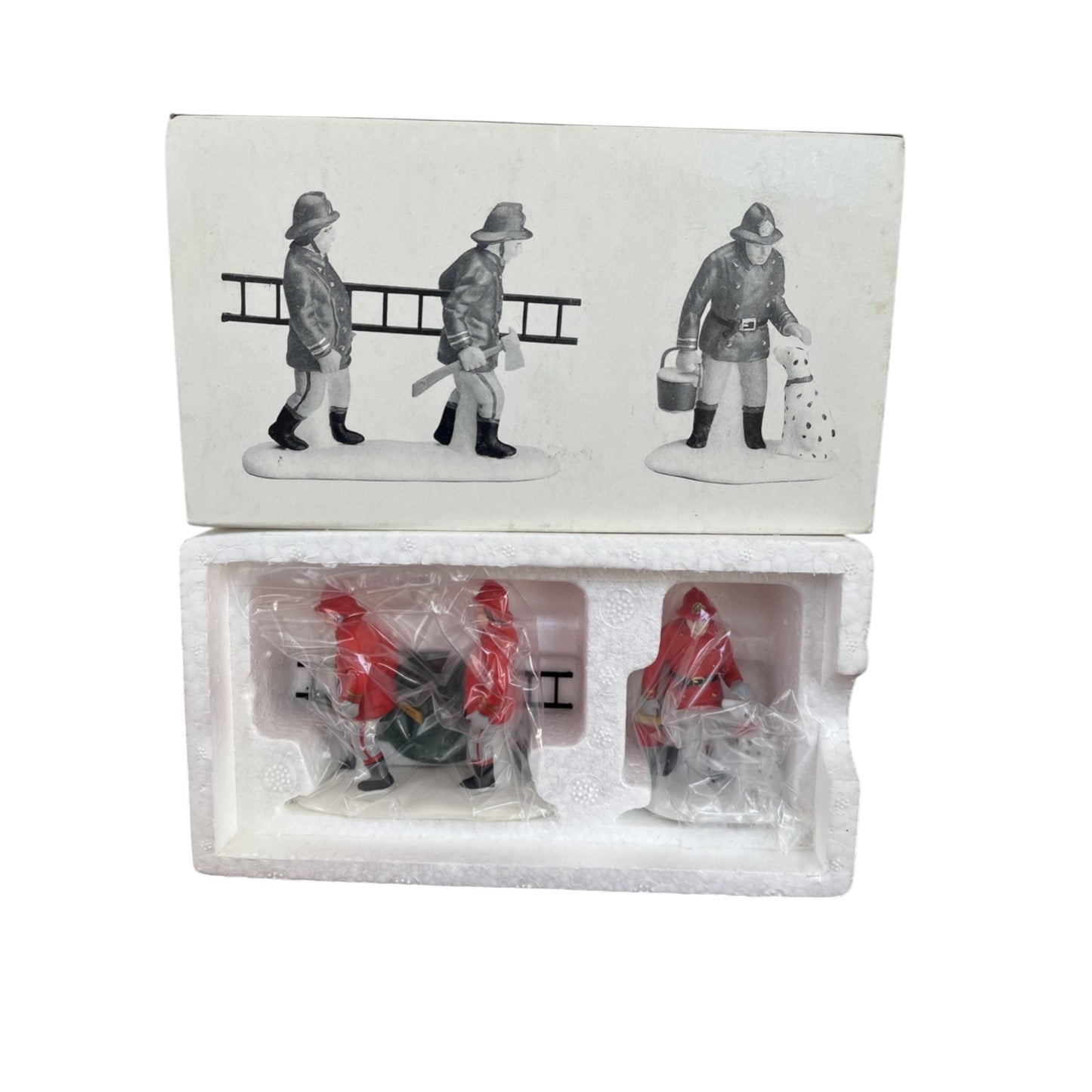 1991 The Fire Brigade – Set of 2 (Department 56 Heritage Village) #5546-8