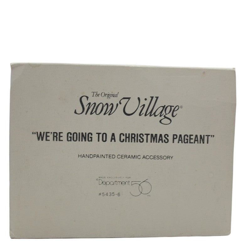 Vintage We're Going to A Christmas Pageant (Department 56) 1291285
