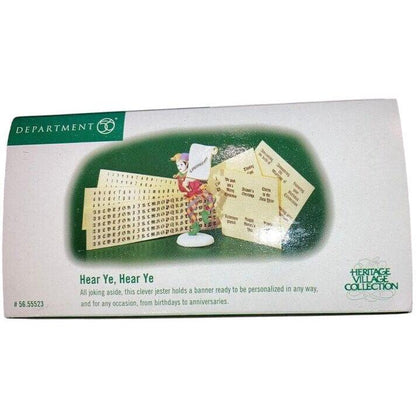 Vintage Hear Ye, Hear Ye (Department 56) 55523