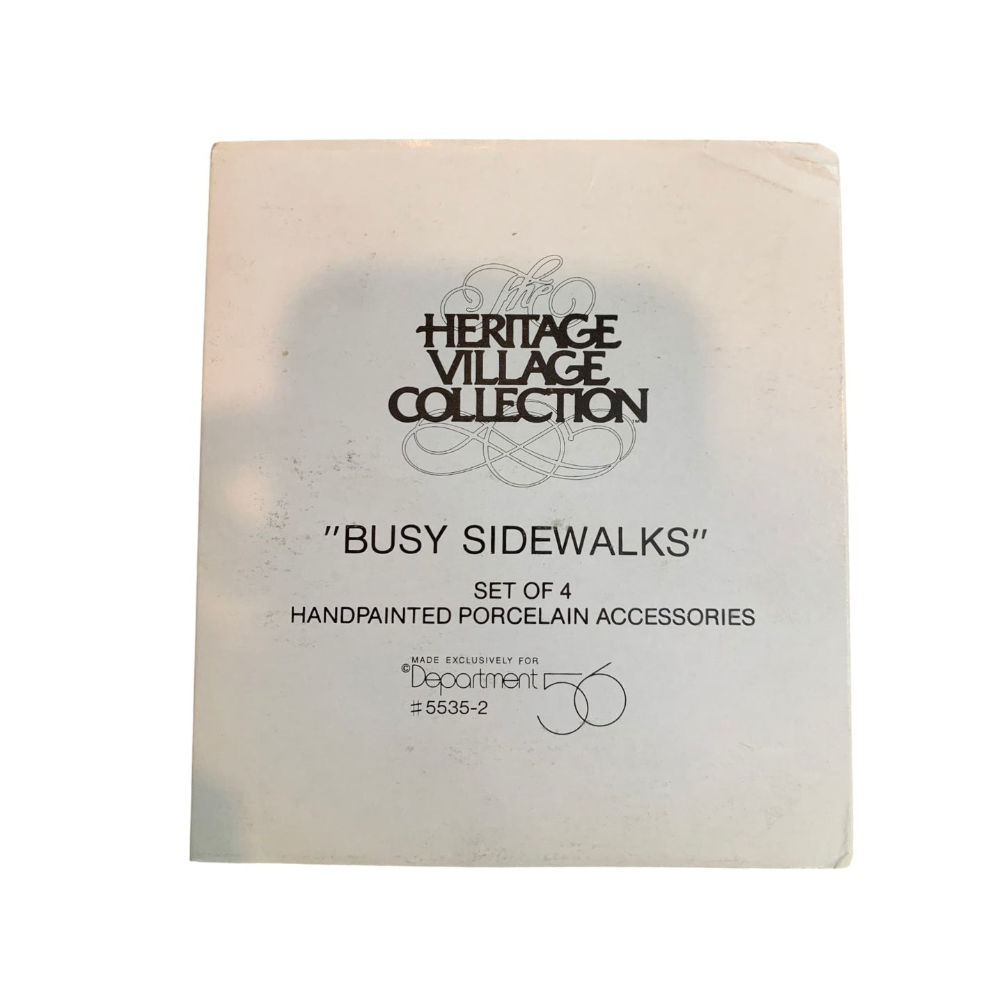 Vintage Busy Sidewalks (Set of 4) (Department 56) 1327689