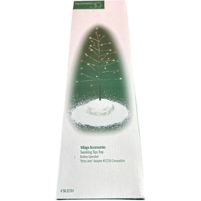 Vintage Village Accessories - Twinkling Tips Tree (Department 56) 52781
