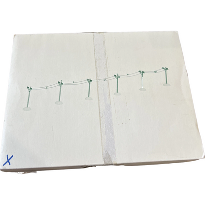 1997 “The Telephone Poles” (Set of 6) – Department 56 Village Accessories – Item #52656