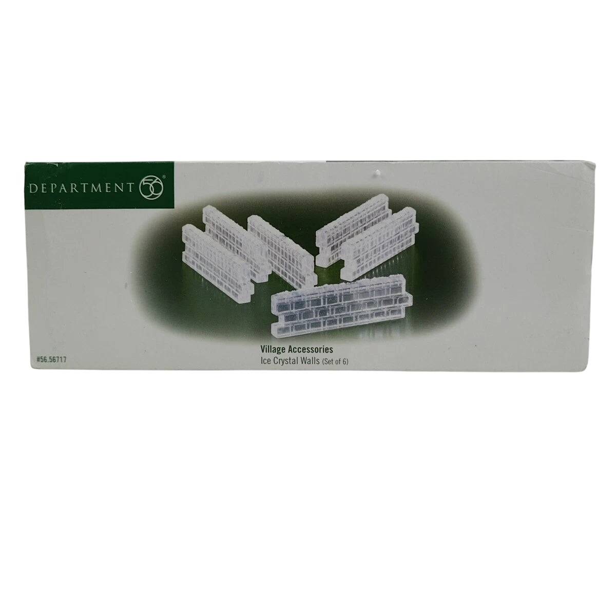 1999 “Ice Crystal Walls” (Set of 6) – Department 56 Village Accessories, Item #56717