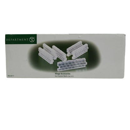 1999 “Ice Crystal Walls” (Set of 6) – Department 56 Village Accessories, Item #56717