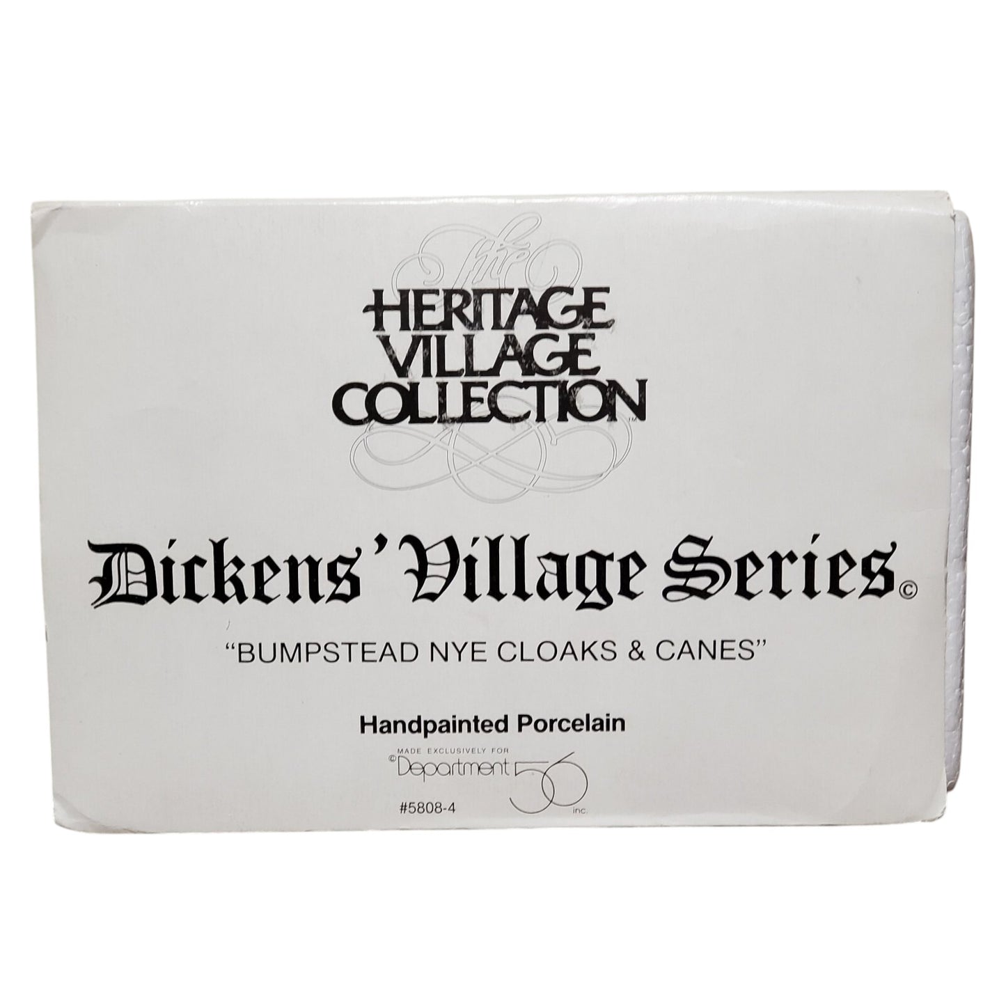 Vintage Bumpstead Nye Cloaks & Canes - Dickens' Village Series (Department 56) 1427460