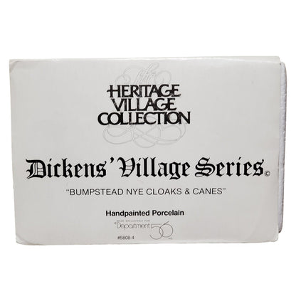 Vintage Bumpstead Nye Cloaks & Canes - Dickens' Village Series (Department 56) 1427460
