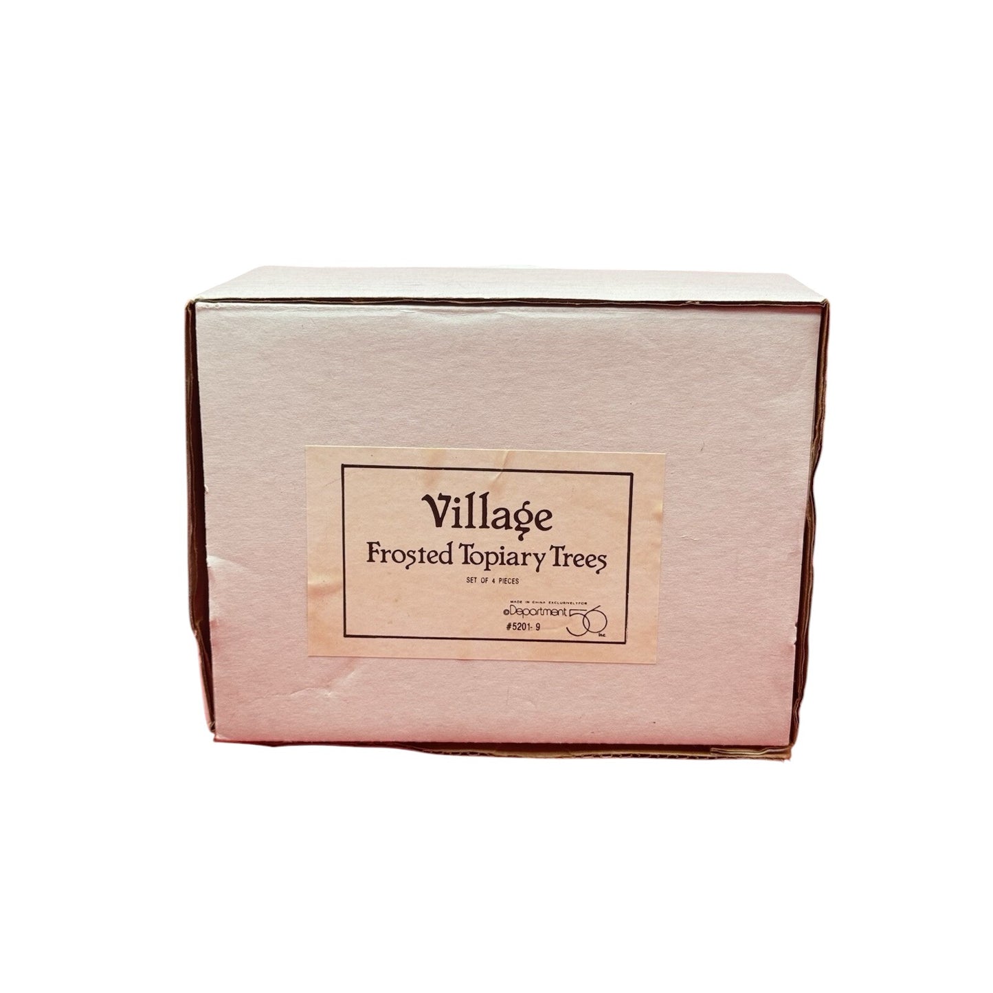 Vintage Village Frosted Topiary Trees (Set of 8) (Department 56) 5202-7