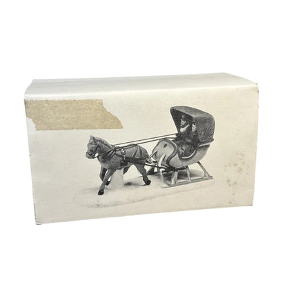 1980 One Horse Open Sleigh – Hand-Painted Porcelain (Department 56) – Item #5982-0