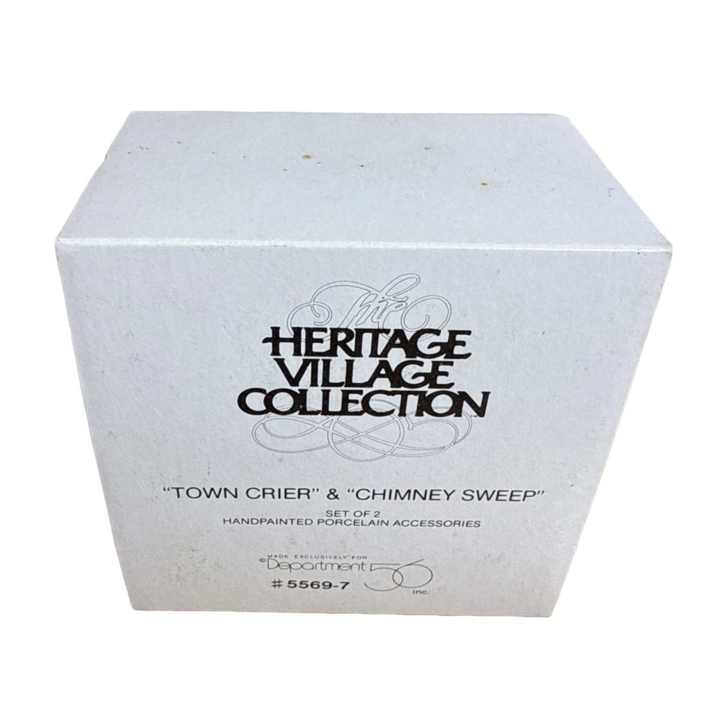 1990 Town Crier & Chimney Sweep (Set of 2) (Department 56)