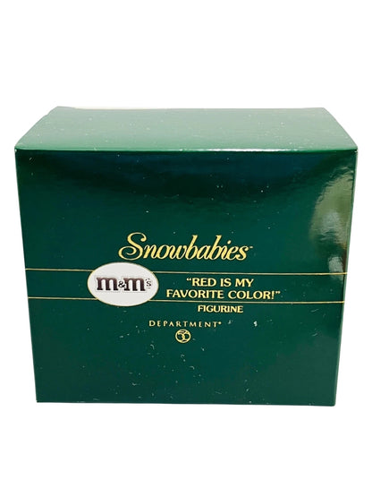 2004 Red Is My Favorite Color! Figurine - M & M Snowbabies (Department 56) F923771