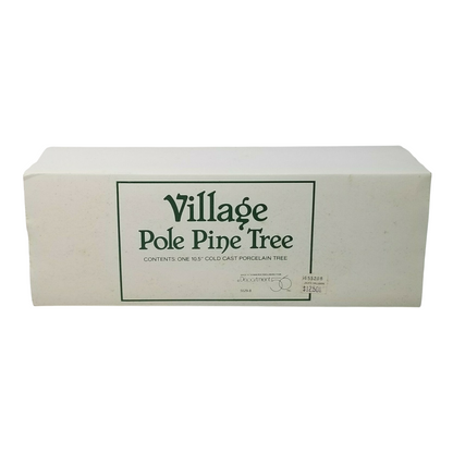 Vintage Village Pole Pine Tree 10.5 Inches Cold Cast Porcelain Tree (Department 56) 1325679
