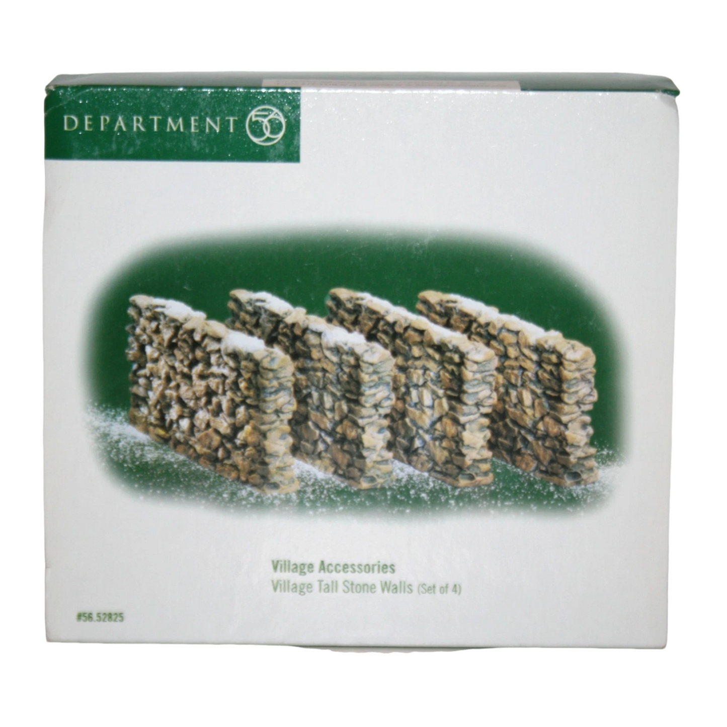 1999 “Village Tall Stone Walls” (Set of 4) – Department 56 Village Accessories