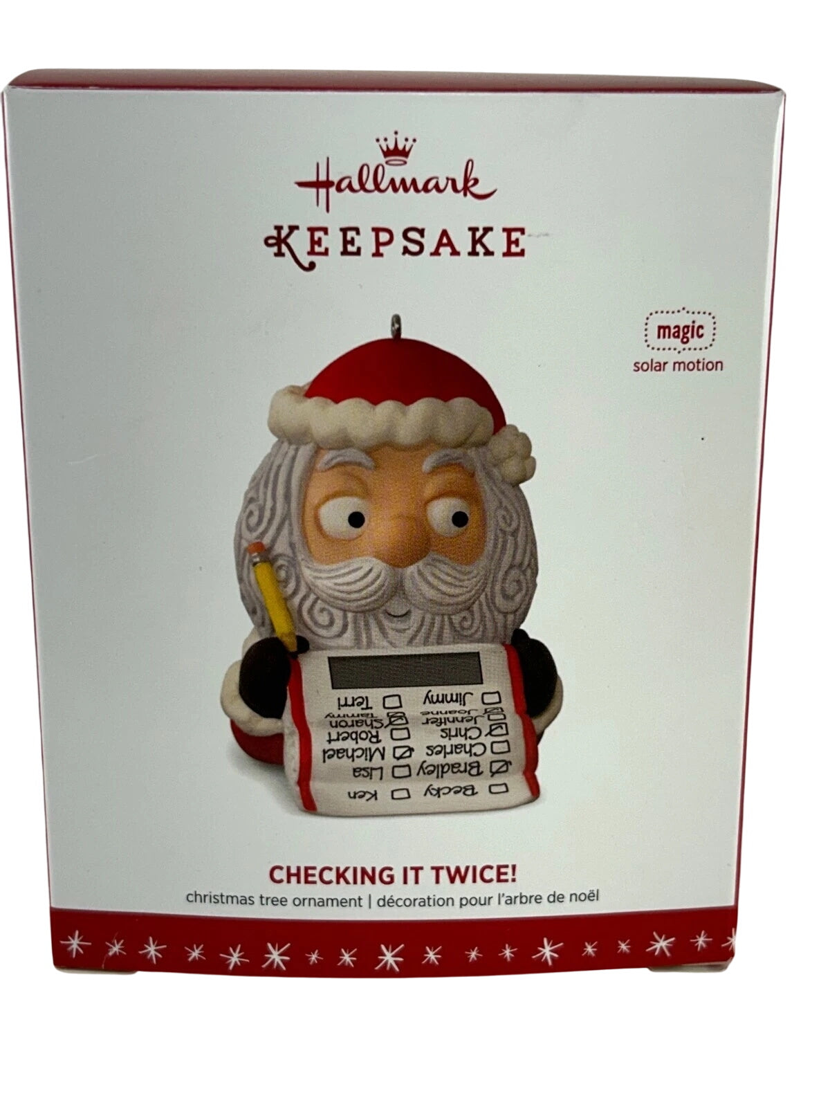 2016 Checking It Twice! Hallmark Ornament (Santa Claus) QGO1421