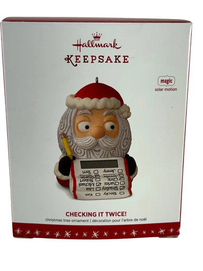 2016 Checking It Twice! Hallmark Ornament (Santa Claus) QGO1421