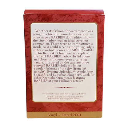 2001 (1961) Barbie Hatbox Case (Barbie Cases)