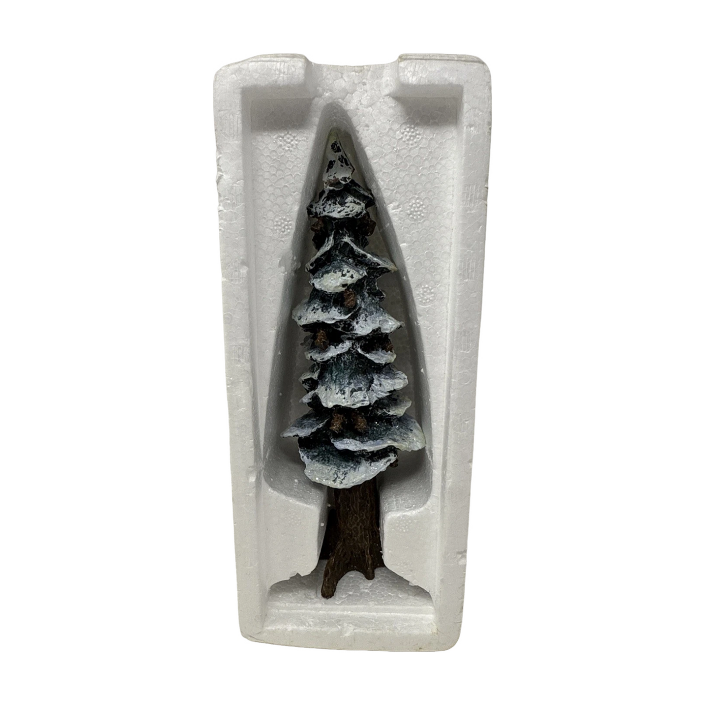 1991 “Pole Pine Tree” – 8″ Cold-Cast Porcelain (Department 56 Vintage Village Accessory)