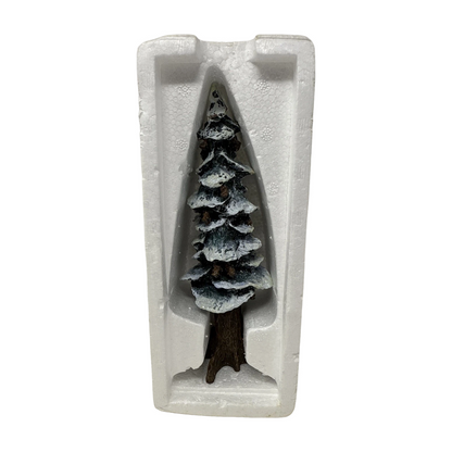 1991 “Pole Pine Tree” – 8″ Cold-Cast Porcelain (Department 56 Vintage Village Accessory)