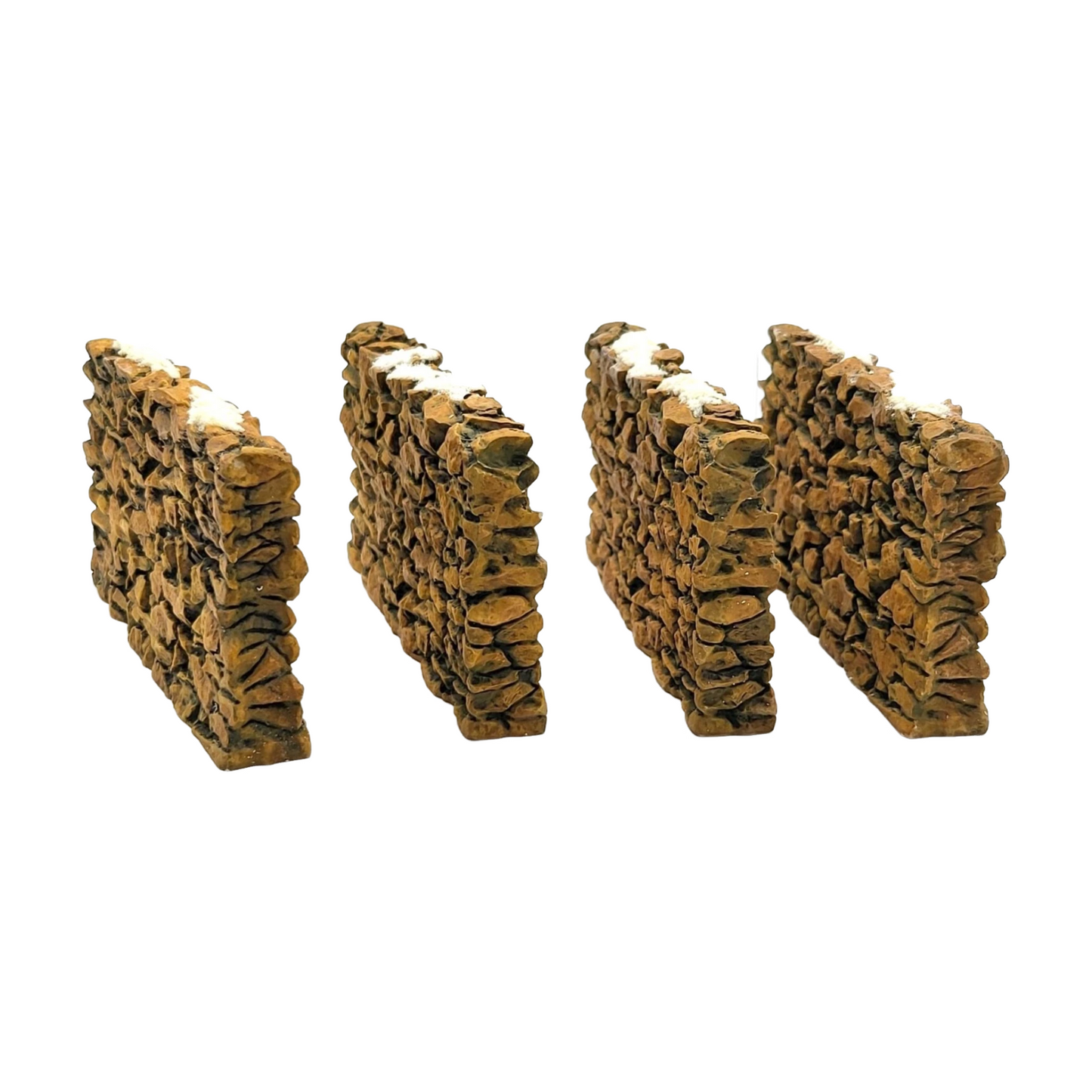 1999 “Village Tall Stone Walls” (Set of 4) – Department 56 Village Accessories