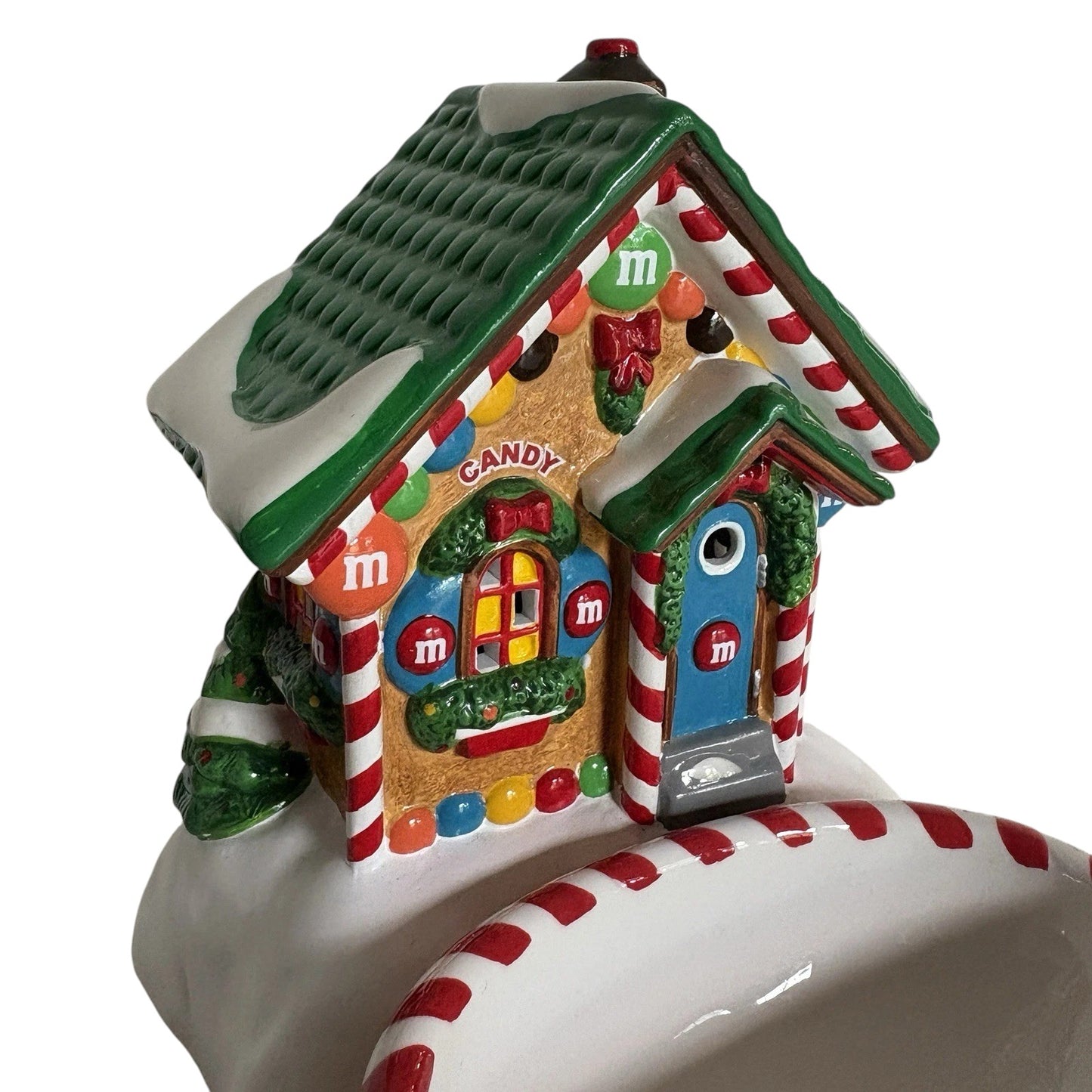 Vintage M&M'S Candy Store - Lighted House & Candy Dish (Department 56) 6231
