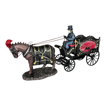 Vintage Horse Drawn Hearse - All Hallows' Eve - Dickens' Village Series (Department 56) 58574