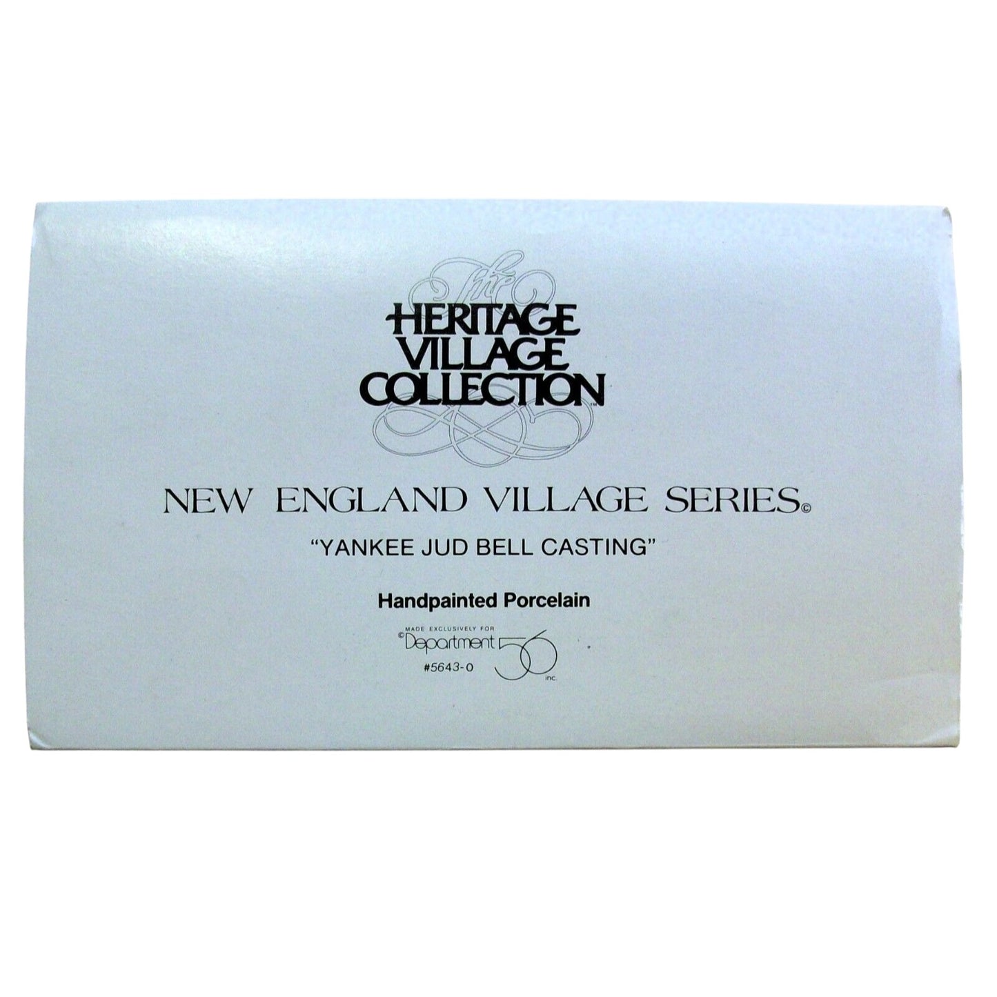 1992 Yankee Jud Bell Casting - New England Village Series (Department 56) 5643-0