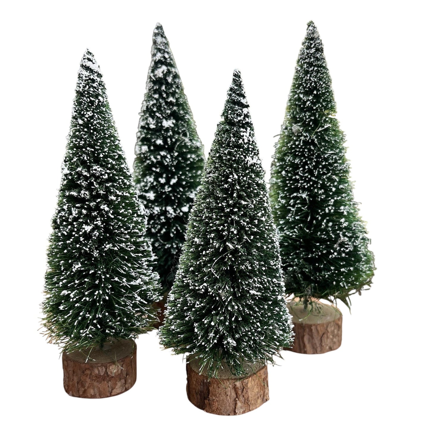 1990 Village Frosted Topiary Trees (Set of 4) – Department 56 Village Accessories