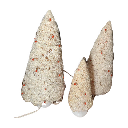 1999 “Twinkling Lit Trees – White (Set of 3)” — Department 56 Village Accessories (Item #56.56723)