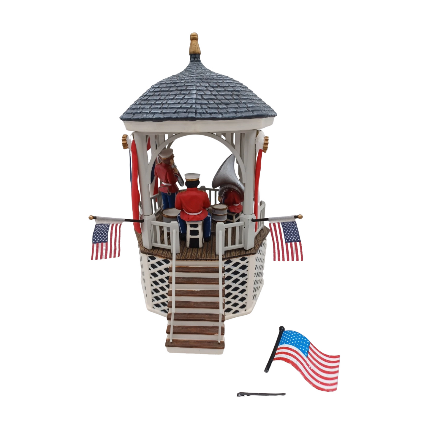 1990 Stars and Stripes Forever – Gazebo Music Box (Department 56) 55502