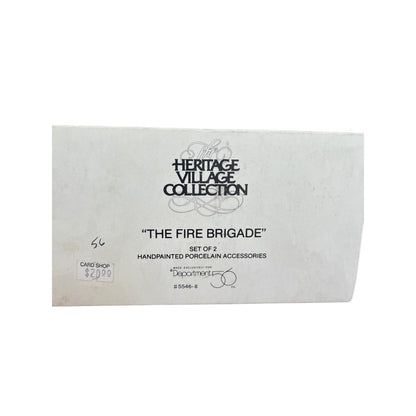 1991 The Fire Brigade – Set of 2 (Department 56 Heritage Village) #5546-8