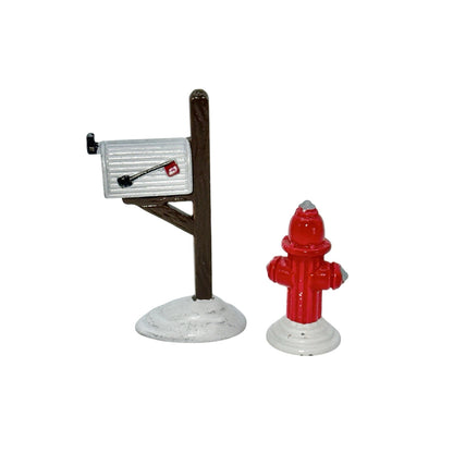 Vintage Mail Box / Fire Hydrant (Set of 2) (Department 56) 1321174