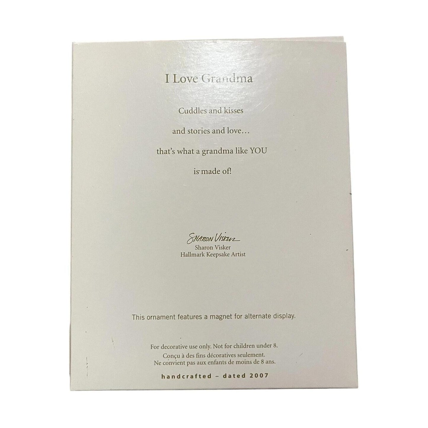 2007 I Love Grandma (Photo Holder)
