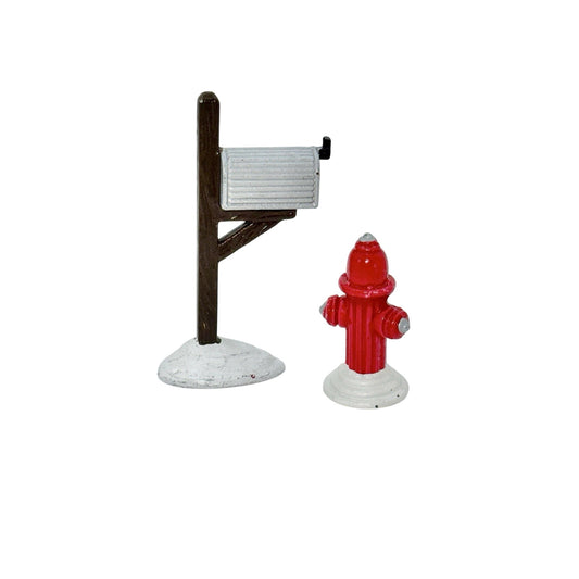 Vintage Mail Box / Fire Hydrant (Set of 2) (Department 56) 1321174