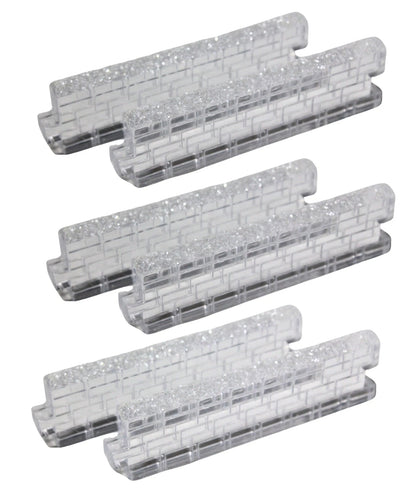 1999 “Ice Crystal Walls” (Set of 6) – Department 56 Village Accessories, Item #56717