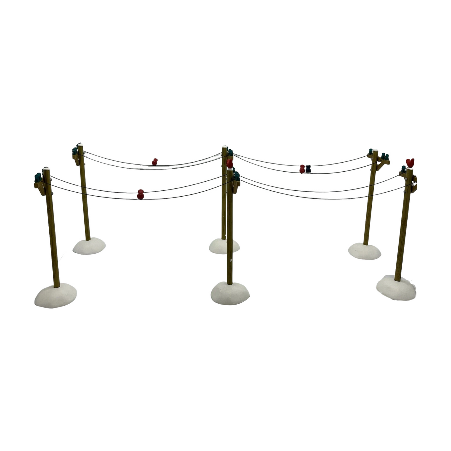 1997 “The Telephone Poles” (Set of 6) – Department 56 Village Accessories – Item #52656