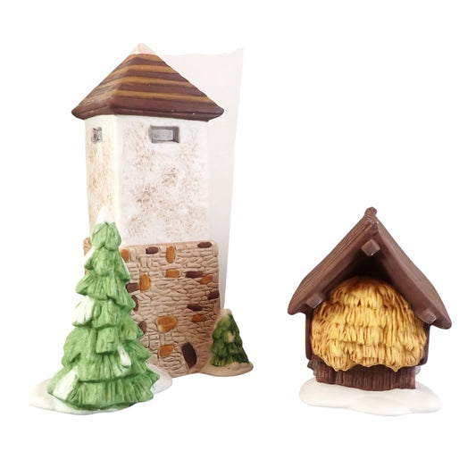 1990 Silo and Hay Shed (Set of 2) – Village Accessories (Department 56) 1479234