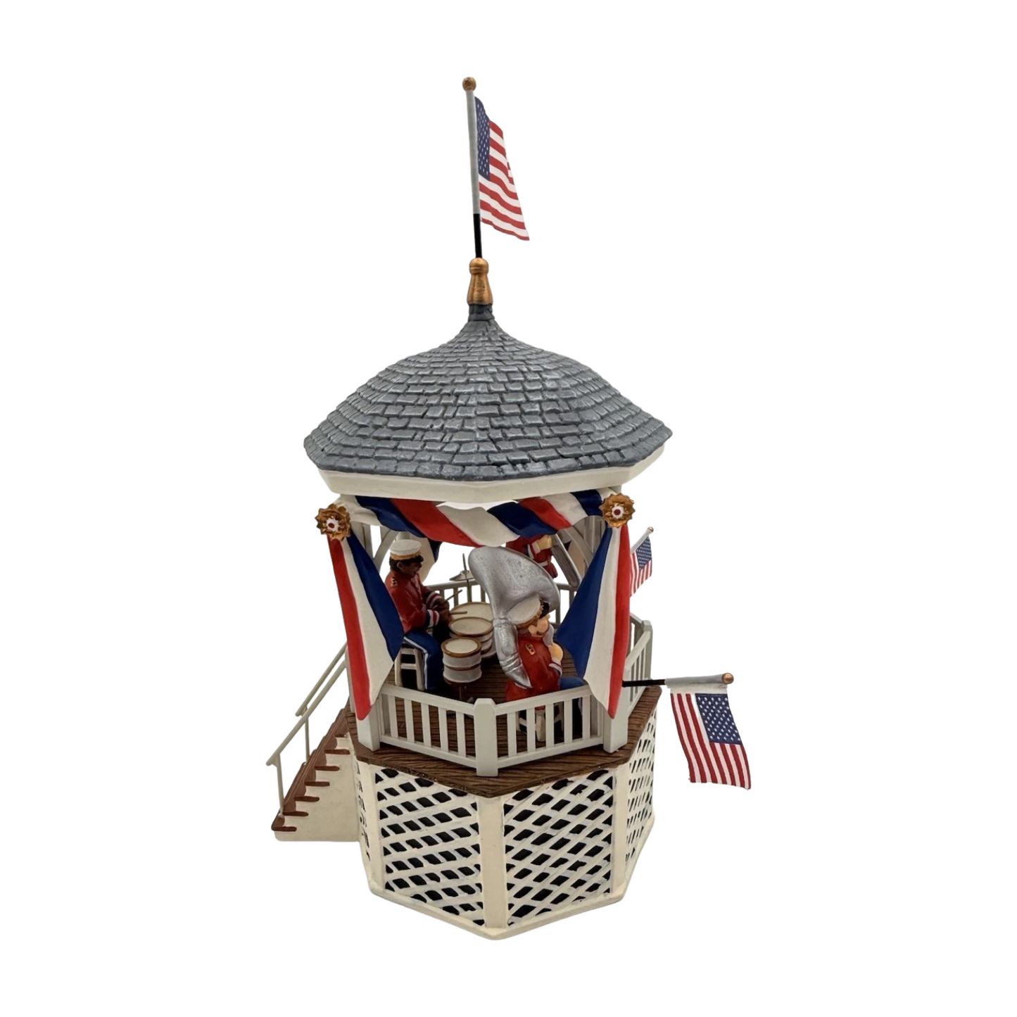 1990 Stars and Stripes Forever – Gazebo Music Box (Department 56) 55502