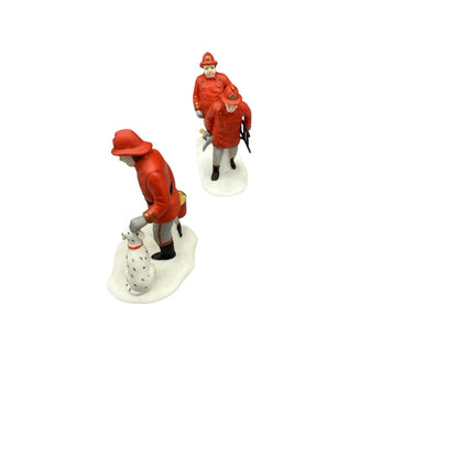 1991 The Fire Brigade – Set of 2 (Department 56 Heritage Village) #5546-8