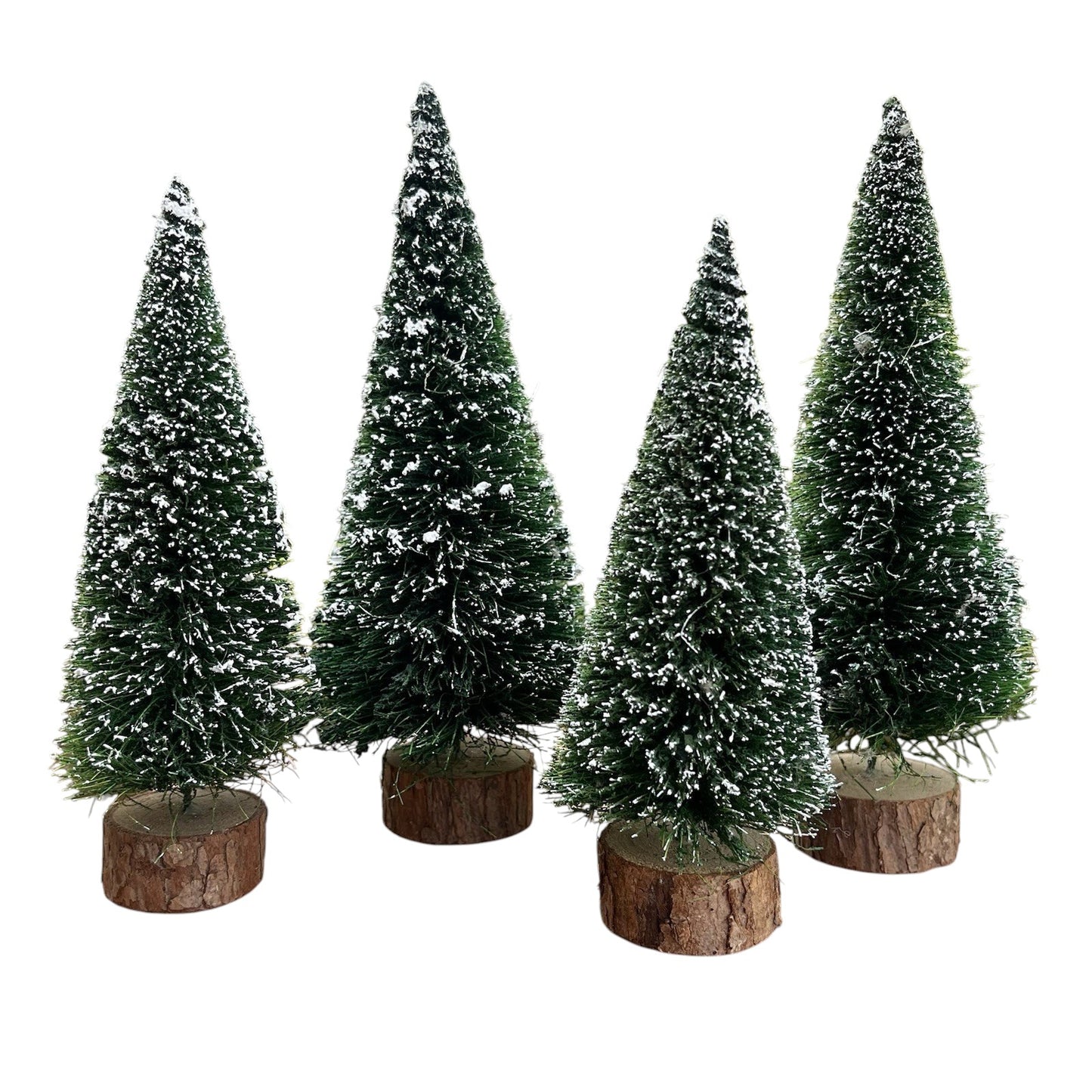 1990 Village Frosted Topiary Trees (Set of 4) – Department 56 Village Accessories