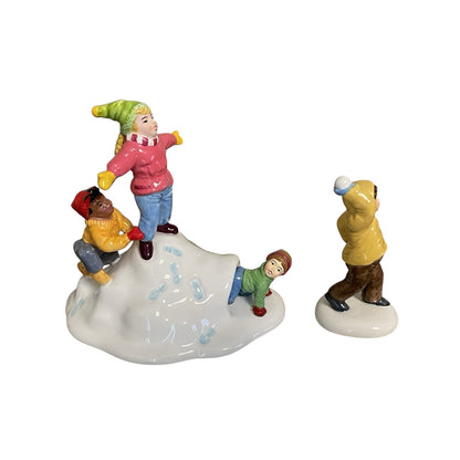 Vintage Fun in the Snow (Set of 2) - The Original Snow Village (Department 56) 55125