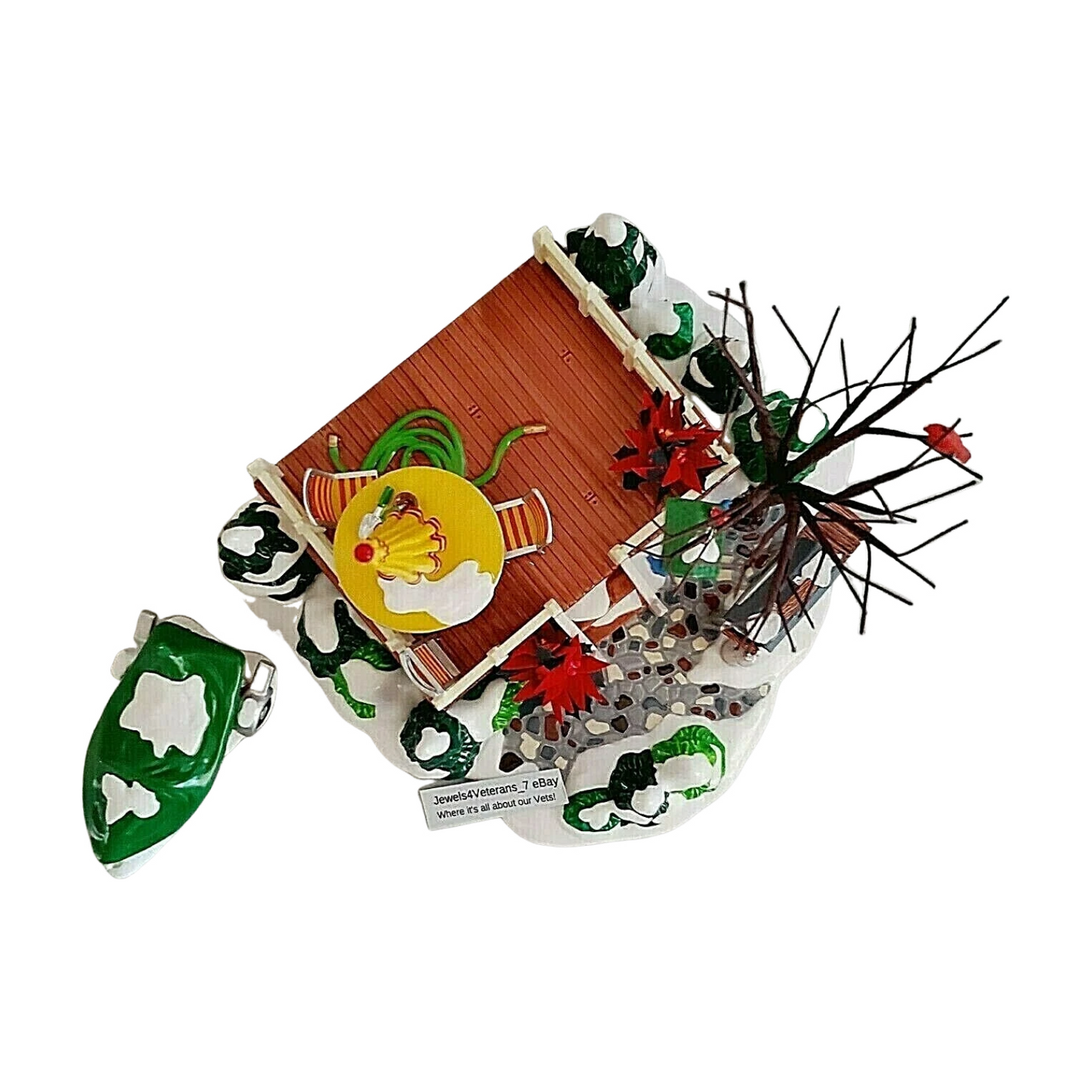 1999 “The Backyard Patio” (Set of 2) – Department 56 Original Snow Village, Item #52836