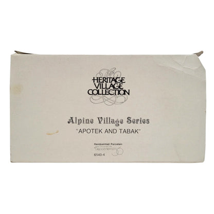 Vintage Apotek and Tabak - Alpine Village Series (Department 56) 1694818