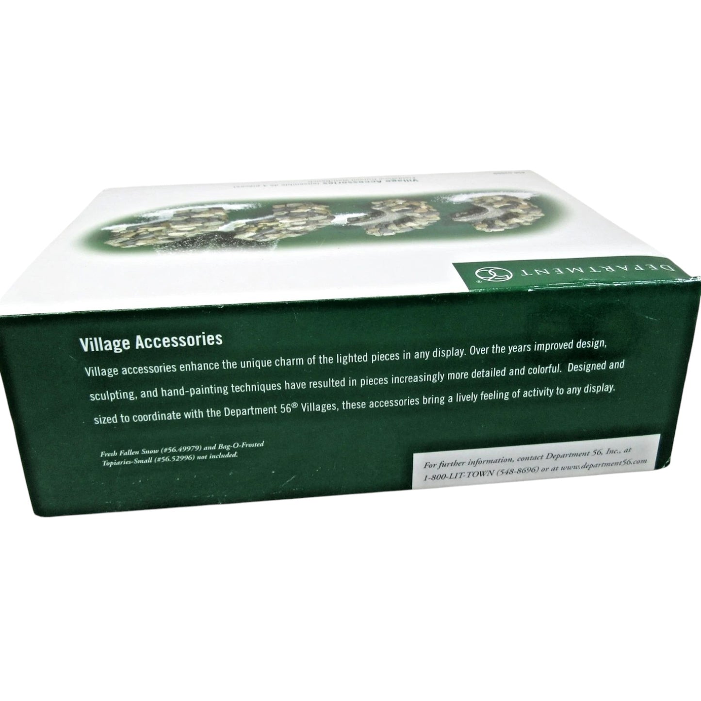 2001 “Fieldstone Curved Wall/Bench (Set of 4)” (Village Accessories Series – Department 56)