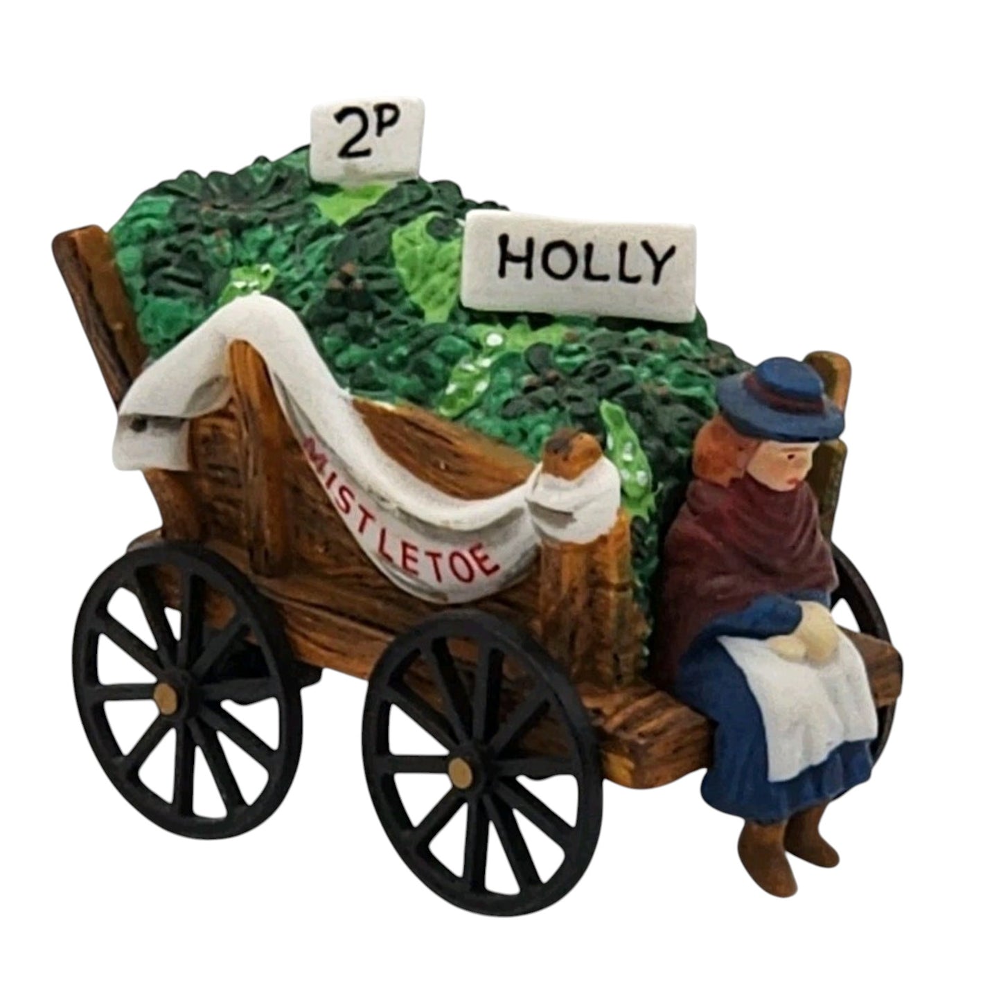 Vintage Chelsea Market Mistletoe Monger & Cart (Setof 2) (Department 56) 1433975